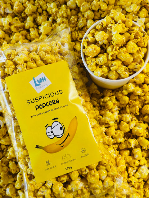 Suspicious popcorn with banana flavour