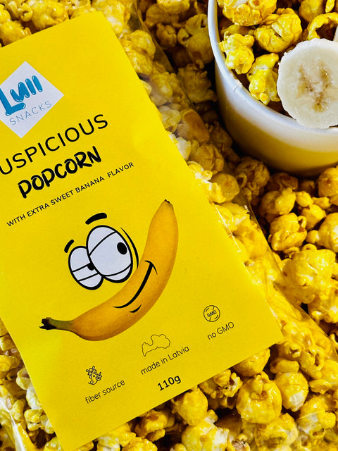Suspicious popcorn with banana flavour