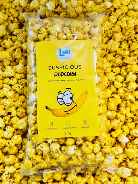 Suspicious popcorn with banana flavour
