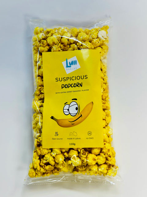 Suspicious popcorn with banana flavour